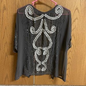 BKE Boutique (Buckle) Beaded Cardigan